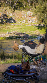 WILDTRAK™ Foldable Pet Bed Large, Washable Cover, Carry Bag with Shoulder Strap